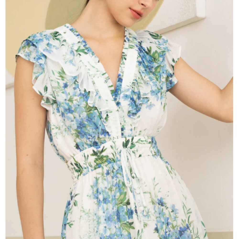 NWT Yumi Kim Cecile Maxi Dress in Magic Blossom Ivory (Size: Small)